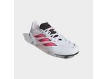 Fußballschuh ADIDAS PERFORMANCE "PREDATOR LEAGUE, NATURRASEN", Damen, Gr. 41, pink (cloud weiß, solar turbo, core schwarz), Synthetik, Textil, Schuhe Fußballschuh, Außensohle für Rasen und feste Böden
