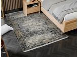 Teppich OCI DIE TEPPICHMARKE "ARCADIA PLAZA", grau, anthrazit, creme, B:240cm H:6mm L:340cm, Obermaterial: 50% Polyacryl, 50% Viskose, Teppiche, Teppich, Design Teppich Kurzflor dezenter Glanz, Viskose, hochwertige Qualität