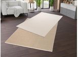 Teppich OCI DIE TEPPICHMARKE "JOKER OF COLORS", beige (creme, beige), B:65cm H:5mm L:130cm, Polyester, Teppiche, Teppich, Wendeteppich, weiche flache Oberfläche