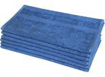 Gästehandtuch DYCKHOFF "Planet", blau, B:30cm L:50cm, Walkfrottier, Obermaterial: 100% Baumwolle, Handtücher