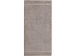 Duschtuch DYCKHOFF "Planet", grau (taupe), B:70cm L:140cm, Walkfrottier, Obermaterial: 100% Baumwolle, Handtücher