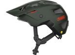 Mountainbikehelm ABUS "MODROP MIPS" Gr. S, grün, Helme, S Kopfumfang: 51cm - 55cm, matt, unifarben