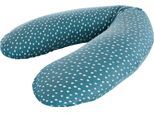 Stillkissen TRÄUMELAND "Stillkissen elastisch Tropfen ozeanblau", blau (babyblau), B:16cm H:10cm L:180cm, Baumwolle, Elasthan, Funktionskissen