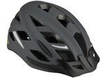 Fahrradhelm FISCHER FAHRRAD "Urban Levin S/M" Gr. S, grau, Helme, S/M Kopfumfang: 52cm - 59cm, Verstellbarer Innenring-System; mit beleuchtetem Innenring-System