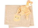 Schmusetuch STERNTALER "Geschenkset Löwe Leo", Baby, bunt, Baumwolle, Polyester, Schnuffeltücher