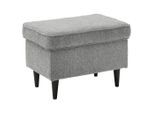 Mid.you , Grau , Textil, Holzwerkstoff , rechteckig , 63x43x42 cm , Made in EU ,