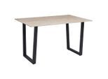 Mid.you Esstisch, Gelb, Schwarz, Metall, Stein, rechteckig, U-Form, 140x76x90 cm, Esszimmer, Tische, Esstische