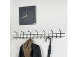 Garderobenhalter SPINDER DESIGN "Barato", schwarz, B:119cm H:18cm T:11cm, Metall, Garderobenhalter, Garderobenhalter, Metall, Breite 119 cm