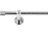 Gardinenstange SN DECO GROUP "Gardinenstange Lille Ø 19 mm, 1-läufig, Fixmaß, verschraubt", edelstahl optik, L:300cm Ø:19mm, Gardinenstangen, Gardinenstange