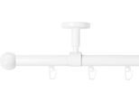 Gardinenstange SN DECO GROUP "Gardinenstange Innenlauf Straßburg Ø 19 mm, 1-läufig, Fixmaß", weiß, L:220cm Ø:19mm, Gardinenstangen, Gardinenstange