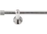 Gardinenstange SN DECO GROUP "Gardinenstange Brest Ø 19 mm, 1-läufig, Fixmaß, verschraubt, Stahl", edelstahl optik, L:360cm Ø:19mm, Gardinenstangen, Gardinenstange
