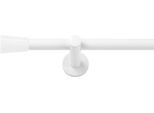 Gardinenstange SN DECO GROUP "Gardinenstange Nizza Ø 19 mm, 1-läufig, Fixmaß, verschraubt", weiß, L:200cm Ø:19mm, Gardinenstangen, Gardinenstange