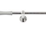Gardinenstange SN DECO GROUP "Gardinenstange Nancy Ø 19 mm, 1-läufig, Fixmaß, verschraubt", silber (edelstahl optik), L:100cm Ø:19mm, Gardinenstangen, Gardinenstange