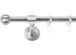 Gardinenstange SN DECO GROUP, silber (edelstahl optik), L:300cm Ø:19mm, Gardinenstangen, Gardinenstange