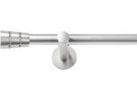 Gardinenstange SN DECO GROUP "Gardinenstange Rennes Ø 19 mm, 1-läufig, Fixmaß, verschraubt", chrom matt, L:360cm Ø:19mm, Gardinenstangen, Gardinenstange