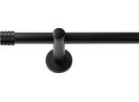 Gardinenstange SN DECO GROUP "Gardinenstange Lille Ø 19 mm, 1-läufig, Fixmaß, verschraubt", schwarz, L:480cm Ø:19mm, Gardinenstangen, Gardinenstange
