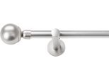 Gardinenstange SN DECO GROUP "Gardinenstange Reims Ø 19 mm, 1-läufig, Fixmaß, verschraubt", chrom matt, L:240cm Ø:19mm, Gardinenstangen, Gardinenstange