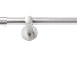 Gardinenstange SN DECO GROUP "Gardinenstange Brest Ø 19 mm, 1-läufig, Fixmaß, verschraubt, Stahl", chrom matt, L:150cm Ø:19mm, Gardinenstangen, Gardinenstange