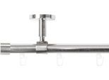Gardinenstange SN DECO GROUP "Gardinenstange Innenlauf Brest Ø 19 mm, 1-läufig, Fixmaß", silber (edelstahl optik), L:240cm Ø:19mm, Gardinenstangen, Gardinenstange