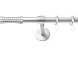 Gardinenstange SN DECO GROUP, silber (chrom matt), L:360cm Ø:19mm, Gardinenstangen, Gardinenstange