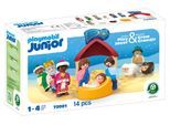 Konstruktions-Spielset PLAYMOBIL "Weihnachtskrippe (72001), JUNIOR", bunt, Spielbausteine, Kinder, Kunststoff, Konstruktions-Spielset, Made in Europe