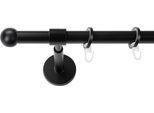 Gardinenstange SN DECO GROUP, weiß (schwarz), L:240cm Ø:19mm, Gardinenstangen, Gardinenstange