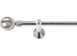 Gardinenstange SN DECO GROUP "Gardinenstange Reims Ø 19 mm, 1-läufig, Fixmaß, verschraubt", edelstahl optik, L:480cm Ø:19mm, Gardinenstangen, Gardinenstange