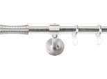 Gardinenstange SN DECO GROUP, silber (edelstahl optik), L:120cm Ø:19mm, Gardinenstangen, Gardinenstange