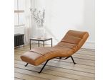 Livetastic , Cognac , Leder , Echtleder , Anilinleder , 65x65-95x171 cm , Made in EU , Fußauswahl, Lederauswahl, Relaxfunktion, Rücken echt ,