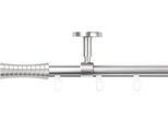 Gardinenstange SN DECO GROUP "Gardinenstange Innenlauf Nancy Ø 19 mm, 1-läufig, Fixmaß, verschraubt", chrom matt, L:300cm Ø:19mm, Gardinenstangen, Gardinenstange