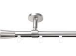 Gardinenstange SN DECO GROUP "Gardinenstange Innenlauf Nizza Ø 19 mm, 1-läufig, Fixmaß, verschraubt", silber (chrom matt), L:240cm Ø:19mm, Gardinenstangen, Gardinenstange