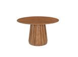 Mid.you , Naturfarben , Holz , Mangoholz , massiv , rund , 130x76x130 cm ,