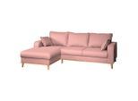 P & B , Rosa , Textil , Buche , Füllung: Schaumstoffflocken,Schaumstoffflocken , L-Form, links montierbar , 230x150 cm , Fsc, Made in EU , Armteil links, Armteil rechts ,