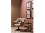 Livetastic , Sandfarben , Metall, Textil , 71x94x83 cm , Sitzfläche 360° drehbar ,