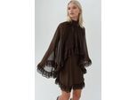Elegante Coltrui Mini-jurk met Rimpeldetail