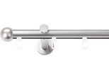 Gardinenstange SN DECO GROUP, silber (chrom matt), L:100cm Ø:19mm, Gardinenstangen, Gardinenstange
