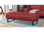 Hocker W.SCHILLIG "montanaa", rot (ruby rot z59), B:141cm H:42cm T:61cm, Hocker, Hocker, mit Metallkufen in Schwarz pulverbeschichtet, Breite 141 cm