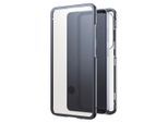 BLACKROCK Smartphone-Hülle "Samsung Galaxy S26 Ultra 360 Grad Schutzcover Glass Metall", schwarz-weiß (schwarz, transparent), Smartphones, Hüllen, 360 Grad Schutz, Magnetverschluss, ultradünn, Wireless Charging, Smartphone-Hülle