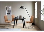 Polsterstuhl STRESSLESS "Laurel", braun (taupe paloma, chrom glänzend), B:53cm H:92cm T:59cm, Leder PALOMA: PALOMA ist ein durchgefärbtes Semianilin-Möbelleder mit natürlicher Narbung., Stühle, Polsterstuhl, Low Back, Größe L, mit Beinen aus Stahl in Chrom glänzend