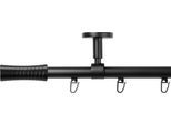 Gardinenstange SN DECO GROUP "Gardinenstange Innenlauf Nancy Ø 19 mm, 1-läufig, Fixmaß, verschraubt", schwarz, L:200cm Ø:19mm, Gardinenstangen, Gardinenstange