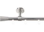 Gardinenstange SN DECO GROUP "Gardinenstange Innenlauf Nizza Ø 19 mm, 1-läufig, Fixmaß, verschraubt", silber (edelstahl optik), L:160cm Ø:19mm, Gardinenstangen, Gardinenstange