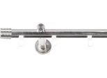 Gardinenstange SN DECO GROUP, edelstahl optik, L:440cm Ø:19mm, Gardinenstangen, Gardinenstange