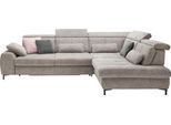 Ecksofa, beige (famosa stone), SET ONE BY MUSTERRING, Sofas, B/H/T: 317cm x 86cm x 220cm, Flachgewebe, Armlehne links, Sitztiefenverstellung,ohne Kopfteilverstellung,Ohne Bettfunktion,Ohne Schubkasten, 100% Polyester, Ecksofa, Kaltschaumpolsterung, Flachgewebe, whlw. mit Funktionen, Sitzhöhe 49, B:317cm H:86cm T:220cm