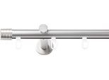 Gardinenstange SN DECO GROUP, chrom matt, L:160cm Ø:19mm, Gardinenstangen, Gardinenstange
