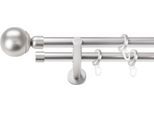Gardinenstange SN DECO GROUP, silber (chrom matt), L:100cm Ø:19mm, Gardinenstangen, Gardinenstange