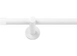 Gardinenstange SN DECO GROUP "Gardinenstange Brest Ø 19 mm, 1-läufig, Fixmaß, verschraubt, Stahl", weiß, L:150cm Ø:19mm, Gardinenstangen, Gardinenstange