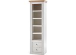 Regal OTTO HOME "Westminster, Garderobenschrank, Wohnzimmerschrank, Mehrzweckschrank", weiß (pinie weiß, wotan eiche), B:61cm H:202cm T:42cm, Holzwerkstoff, Regale, Regal, Schrank, Metallgriffe, vielseitig einsetzbar, in 2 Farben erhältlich