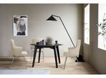 Polsterstuhl STRESSLESS "Laurel", beige (cream batick, chrom glänzend), B:58cm H:92cm T:59cm, Leder BATICK: BATICK ist ein leicht korrigiertes, durchgefärbtes und genarbtes Möbelleder, bei dem die meisten Unebenheiten und Spuren in der Regel entfernt wurden., Stühle, Polsterstuhl, Low Back mit Armlehne, Größe L, mit Beinen aus Stahl in Chrom glänzend