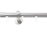 Gardinenstange SN DECO GROUP, silber (chrom matt), L:220cm Ø:19mm, Gardinenstangen, Gardinenstange