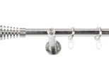 Gardinenstange SN DECO GROUP, silber (edelstahl optik), L:100cm Ø:19mm, Gardinenstangen, Gardinenstange